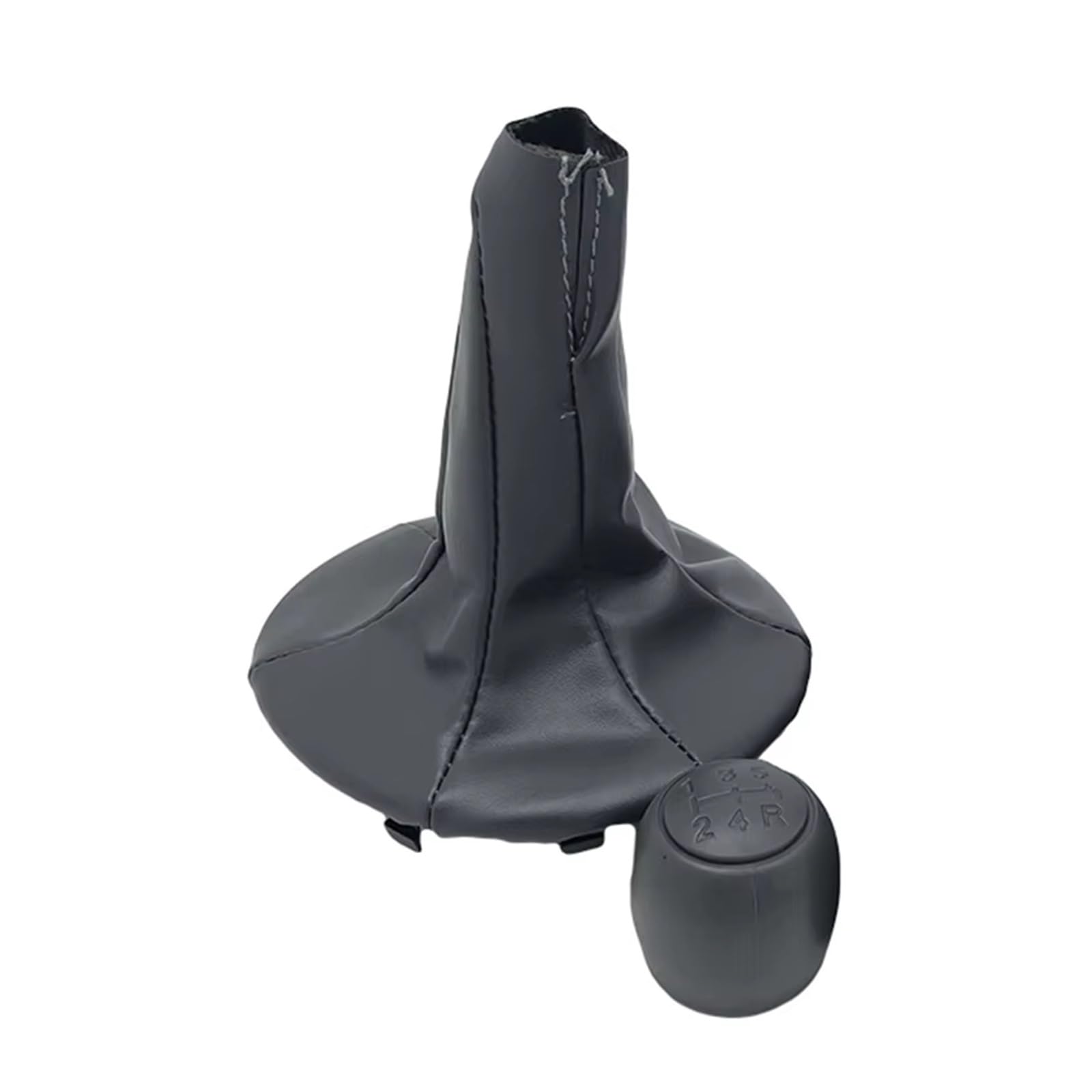 Axexnejv Gray Combo Shift Gear Lever Knob For Fiat For Panda 2003-2012 For 500 For 500C 2007-2013 Gear Shift Knob Lever Shifter Gaiter Boot Cover Collar Gear Shifter Knob Handle(Gray Combo)