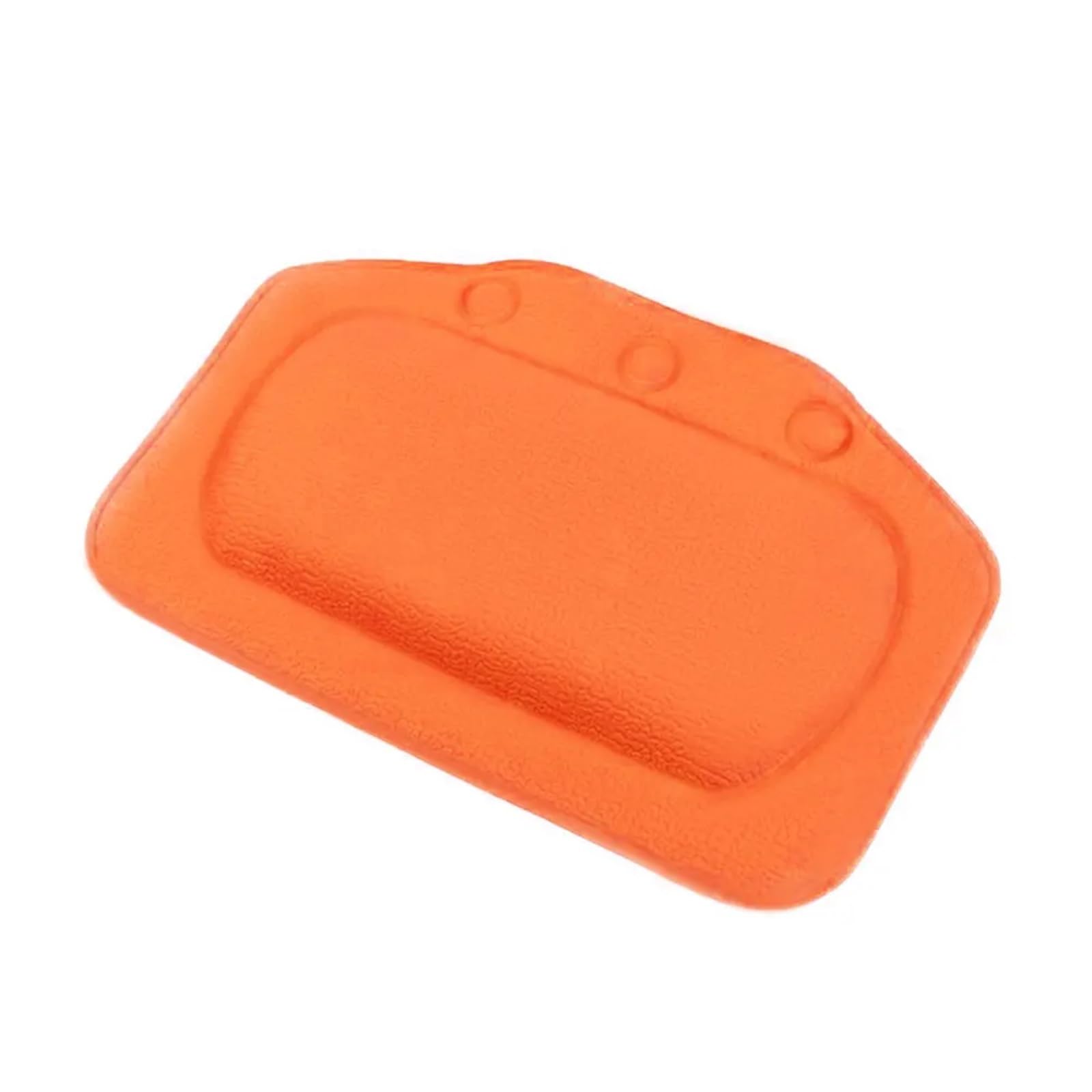 Bath Pillow Portable Bathtub Bath Pillow Headrest Waterproof With Suction Cups PVC Pillows Cushion Head Neck Rest(Orange)