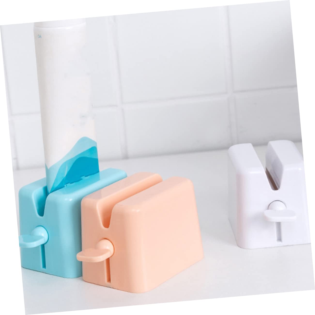 Healeved 9stücke Teiliges Zahnpasta Squeezer Kunststoff Handlicher Tubenquetscher Für Badezimmer Effizientes Ausdrücken Von Zahnpasta Handcreme Und Und Platzsparend Weiß Und Blau