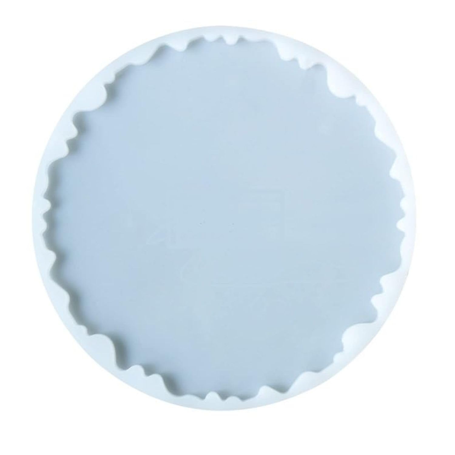 SNOOGG 16-Inch Modern Style Agate Silicone Mold with a 15mm Depth, Ideal for epoxy Resin Casting. Its Uneven geode Design Makes it Perfect Like Picture Decorations and Clock Crafting.-image-7