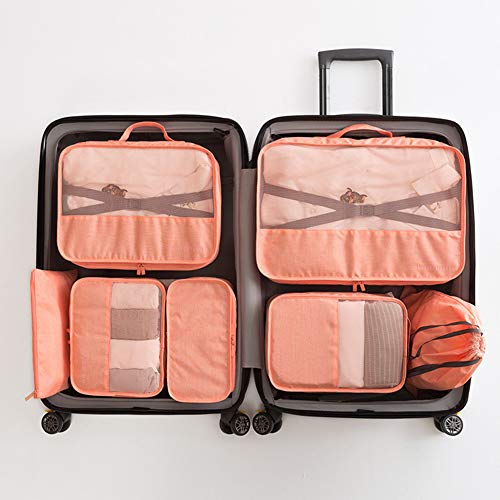 Zhiyi Práctica Bolsa De Lona De Gran Capacidad, Tela Oxford Impermeable, Bolsa De Almacenamiento De Viaje Al Aire Libre, Suave Y Portátil, De Gran Capacidad, 45X29.5X10 Pink