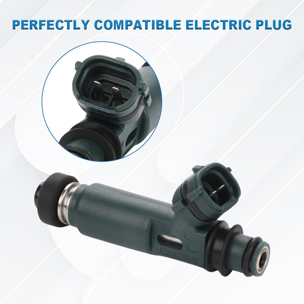 JDMON Fuel Injectors Compatible with 2000-2004 Toyota Tundra,2003-2004 Toyota 4Runner,1998-2005 Lexus LX470,2001-2004 Toyota Sequoia,2003-2005 Lexus GX470 V8 4.7L Replacement for FJ387