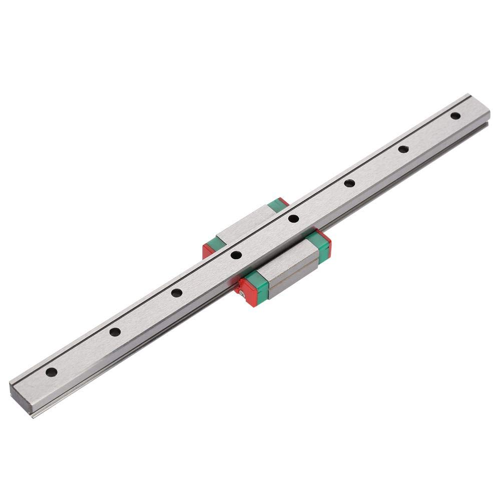 Carril lineal en miniatura 100-450 mm con bloque LML12B guía deslizante acero rodamientos 200mm