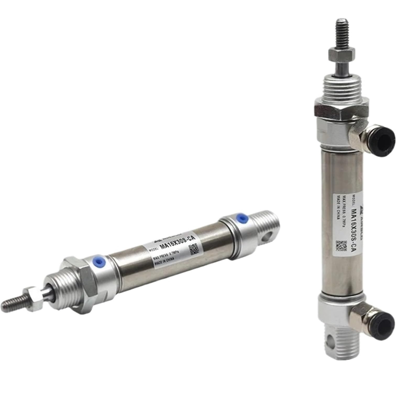 Cilindro de acero inoxidable MA20 para automatización de alta precisión