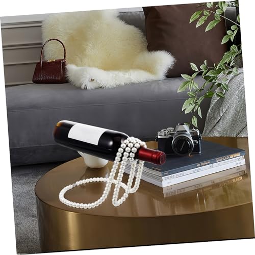 Soporte para botellas de vino de hierro para mesa miniatura 4