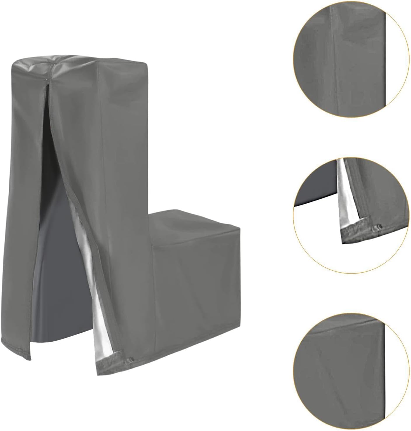 Elliptical Machine Dust Cover with Side Zipper Dustproof for Gym Garage Home