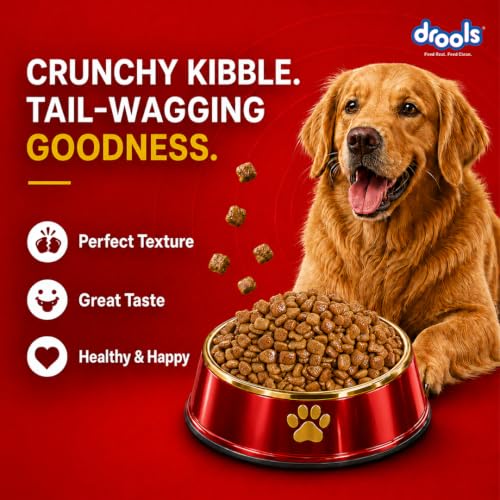 Image of Drools Adult Dry Dog Food 2.8kg + 1kg | Lamb and Rice Flavour | Supports Skin Nourishment and Coat Radiance | Promotes Healthy Digestion | Natural Antioxidants | Strengthen Immunity