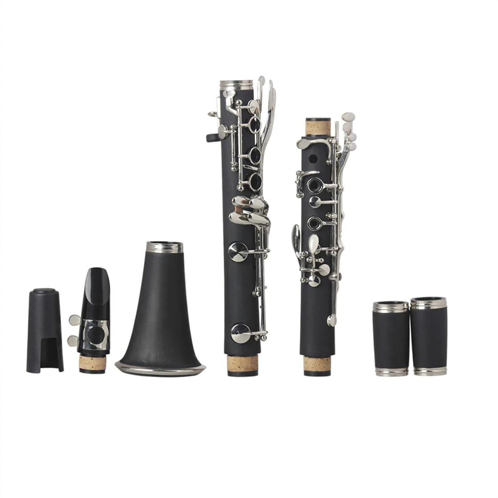 Clarinetto Piatto Nero 17 Tasti B Corpo In Resina ABS Chiavi Placcate In Nichel Clarinetto Con Custodia E Accessorio Clarinetto Set