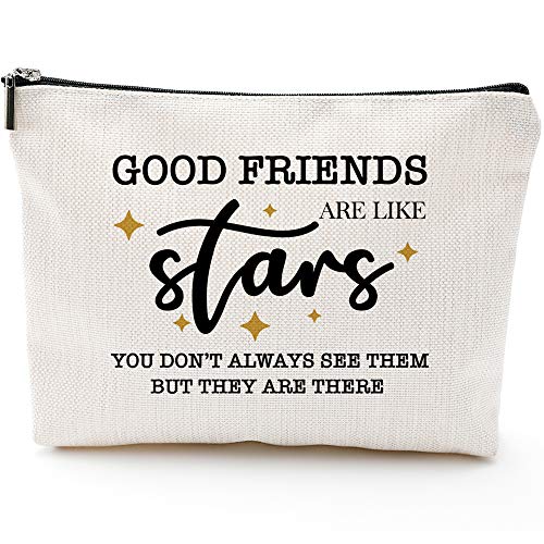 Friendship Gifts for Women-Friends Are Like Stars-Makeup Travel Case, Makeup Bag