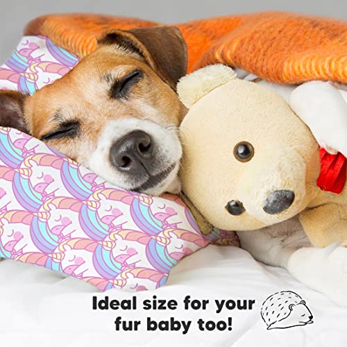 Toddler Pillow With Pillowcase - 13X18 My Little Dreamy Pillow, Organic Cotton Toddler Pillows For Sleeping, Kids Pillow, Travel Pillows, Mini Pillow, Nursery Pillow, Toddler Bed Pillow (Unicorn) #TOP7