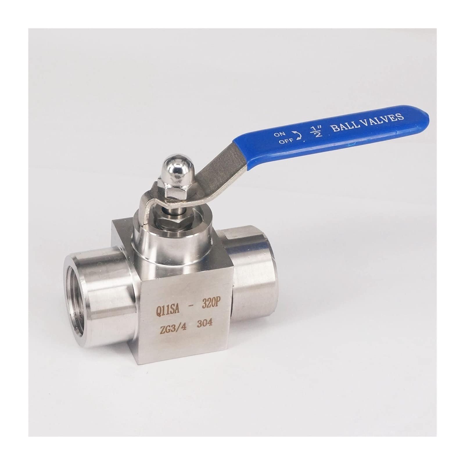 QRUYHBAJU 4500 PSI 3/4inch Female SS304 Stainless Steel Shut Off Ball Valve Water Gas Oil High Pressure