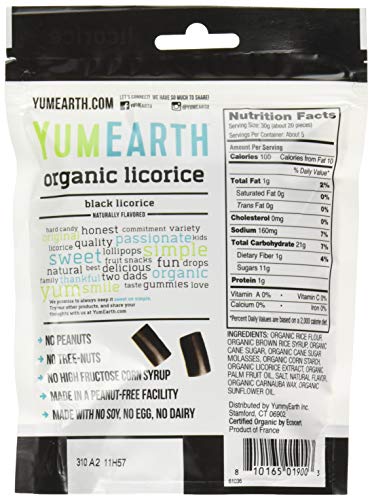 Yumearth Organic Licorice Black 5 Oz 142 G #TOP1