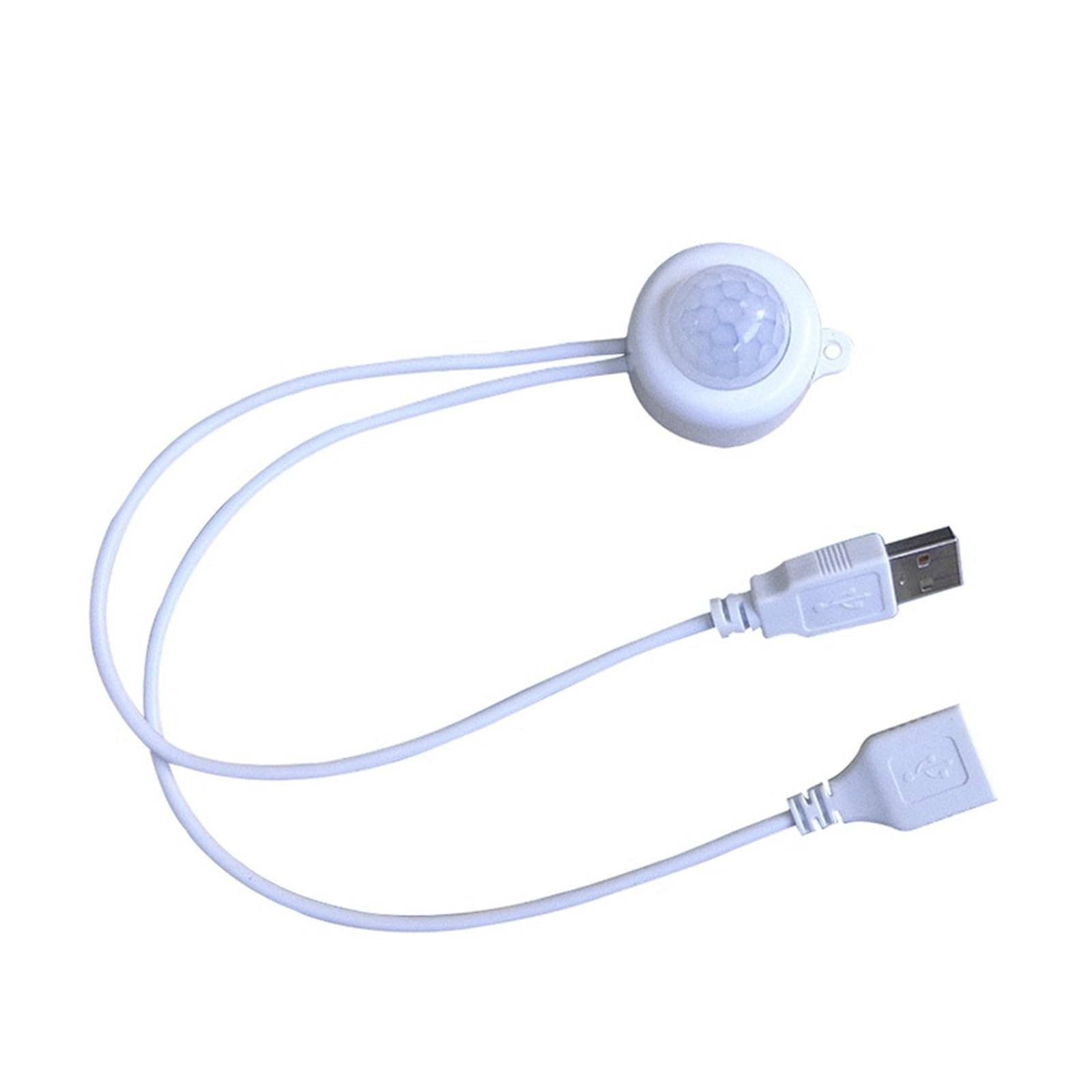 DC5V-24V 12V PIR Human Body Infrared Motion Sensor Detector Control LED Light bar photosensitive Switch Connector(TDL-2025USB White)