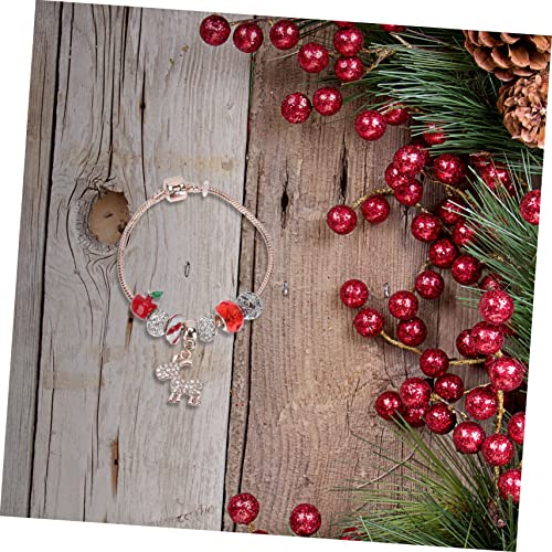 ABOOFAN 6 pcs Women Decoration Deer Gift Stuffers Jewelry Reindeer Stretch Strand Tone Girls Holiday
