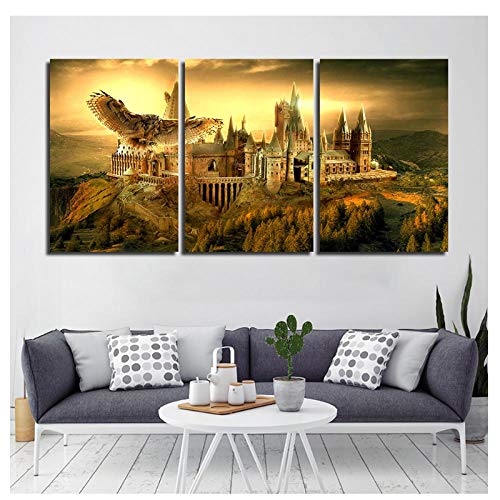 Hogwarts Leinwand Poster Drucke Wandkunst Malerei Dekorative Bild Moderne Dekoration Zubehör Pop-50x70 cm Kein Rahmen Cover