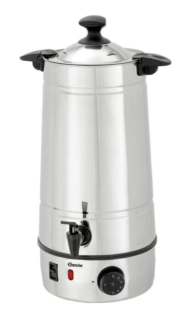 Bartscher BA.A200,065 Pentola per Vin brulé, in acciaio inox, 17,5 x 17,5 x 49 cm, 7 L