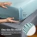 LuxClub 4 PC Queen Sheet Set, Breathable Luxury Bed Sheets, Deep Pockets Wrinkle Free Cooling Sheets Machine Washable Hotel Bedding Silky Soft - Light Teal Queen