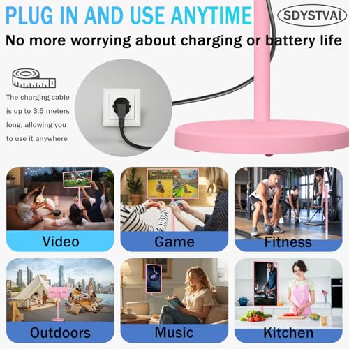 Image of 32 inch FHD Smart Portable TV, Rolling TV on Wheels, Android 15 OS, 8G +128GB Storage, Portable Touch Screen Monitor, EDLA Certified, 8MP Camera, 6-8 Hour Battery, Swivel Design, Voice Remote