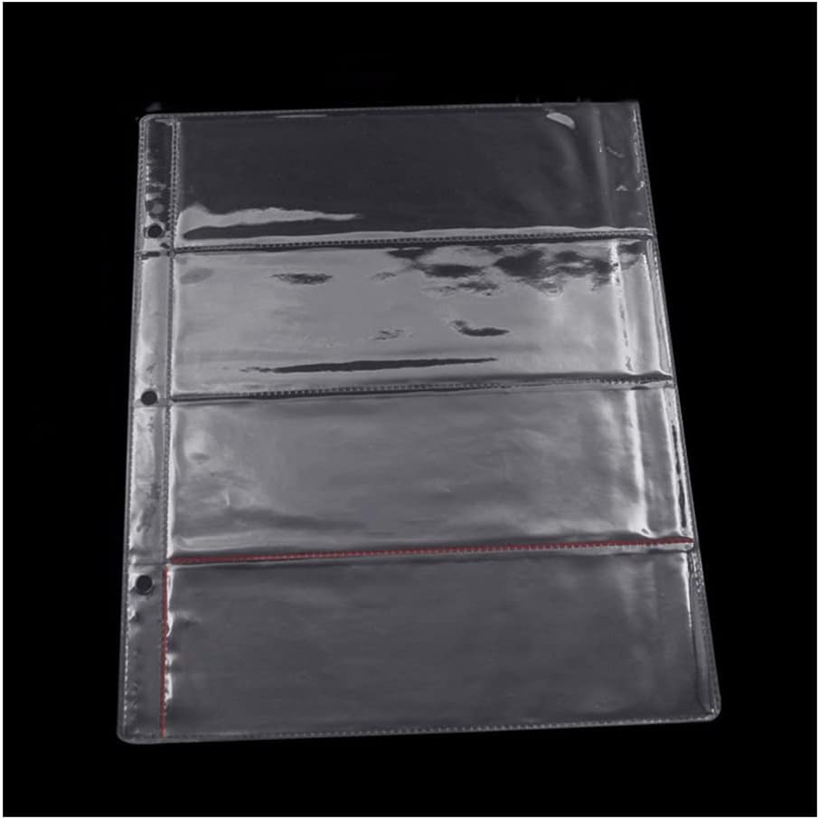 10 Pages/Batch Coin Photo Album PVC Collection Book Collection Coin Holder Protection Photo Album (Color : 4 Units-Paper Money)