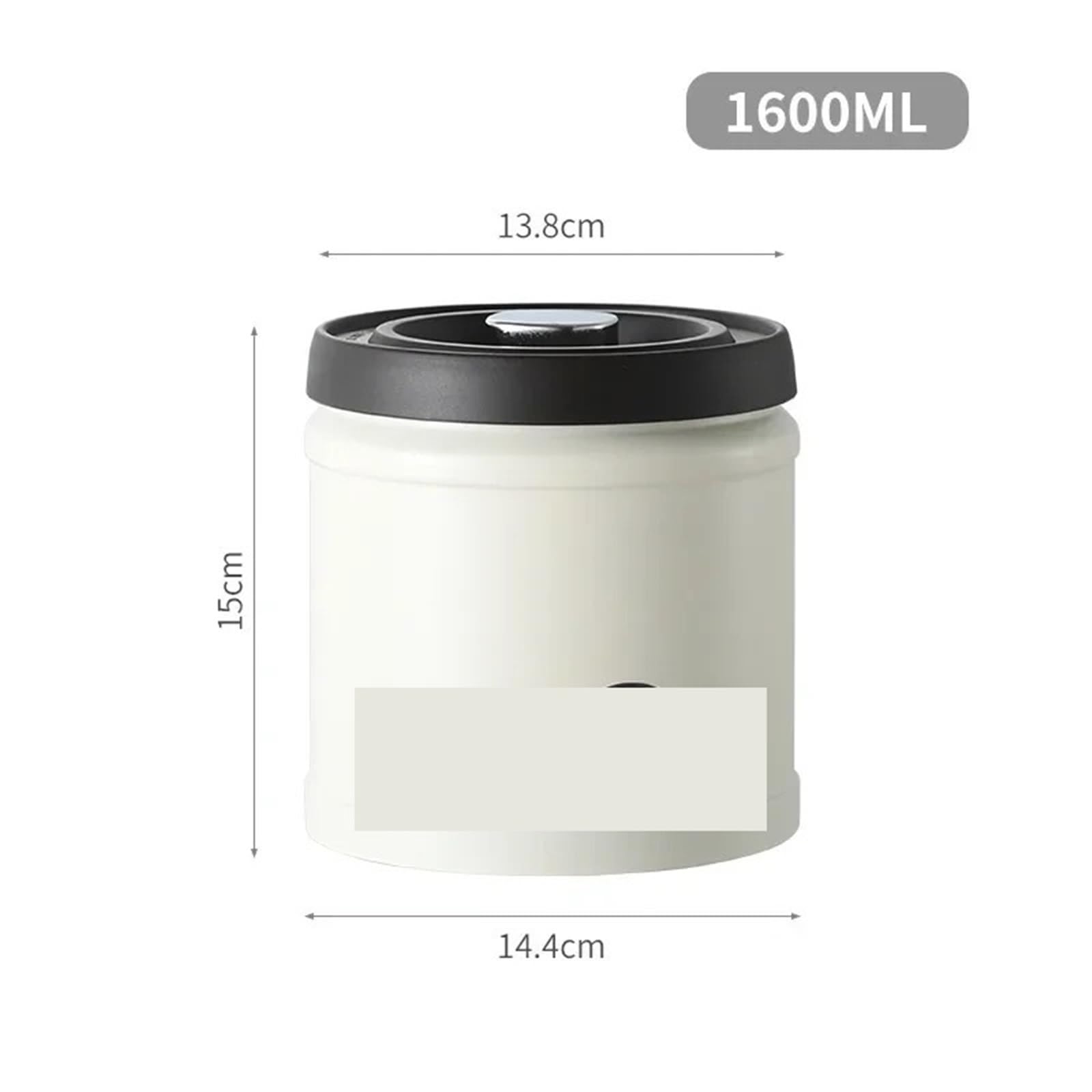 Contenitore sottovuoto for chicchi di caffè, contenitore in acciaio inossidabile for cereali, tè e noci Per Lo Stoccaggio Domestico