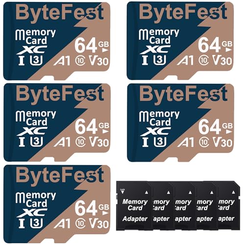 ByteFest 5pbN 64GB }CNSDJ[h 5A_v^[t UHS-I U3 C10 TFJ[h V30 4K UHD rfI A1 AvptH[}X microSDXC tbV[J[h Ď ZLeBJ ANVJ