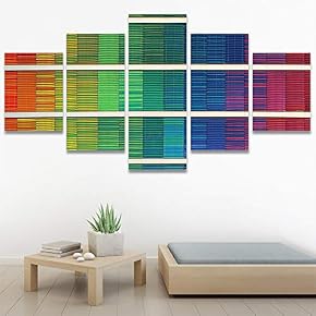 SIGNWIN 5 Panel Canvas Wall Art Modern Art...