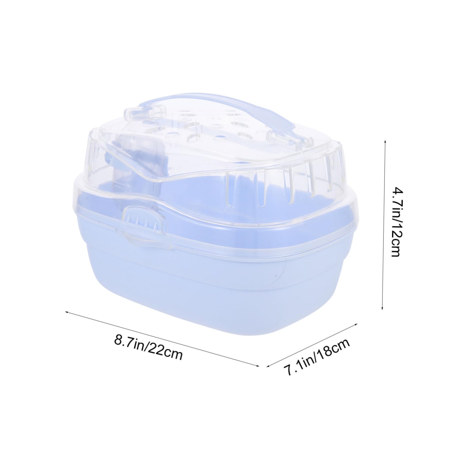 ERINGOGO Portable Hamster Carrier Box Breathable Travel Cage for Hamsters Lightweight Pet Travel Box for Outings Durable and Odor Design for Hiking and Shopping