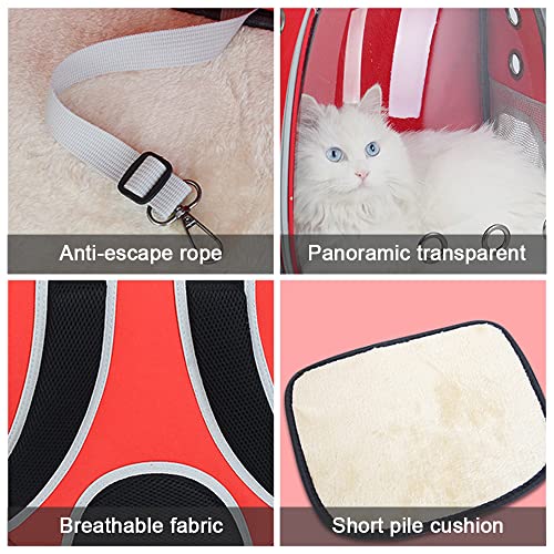 Cat Carrier Bags Breathable Outdoor Pet Carriers Small Dog Cat Backpack Travel Space Capsule Cage Pet Transport Bag for Cat - Thumbnail 5