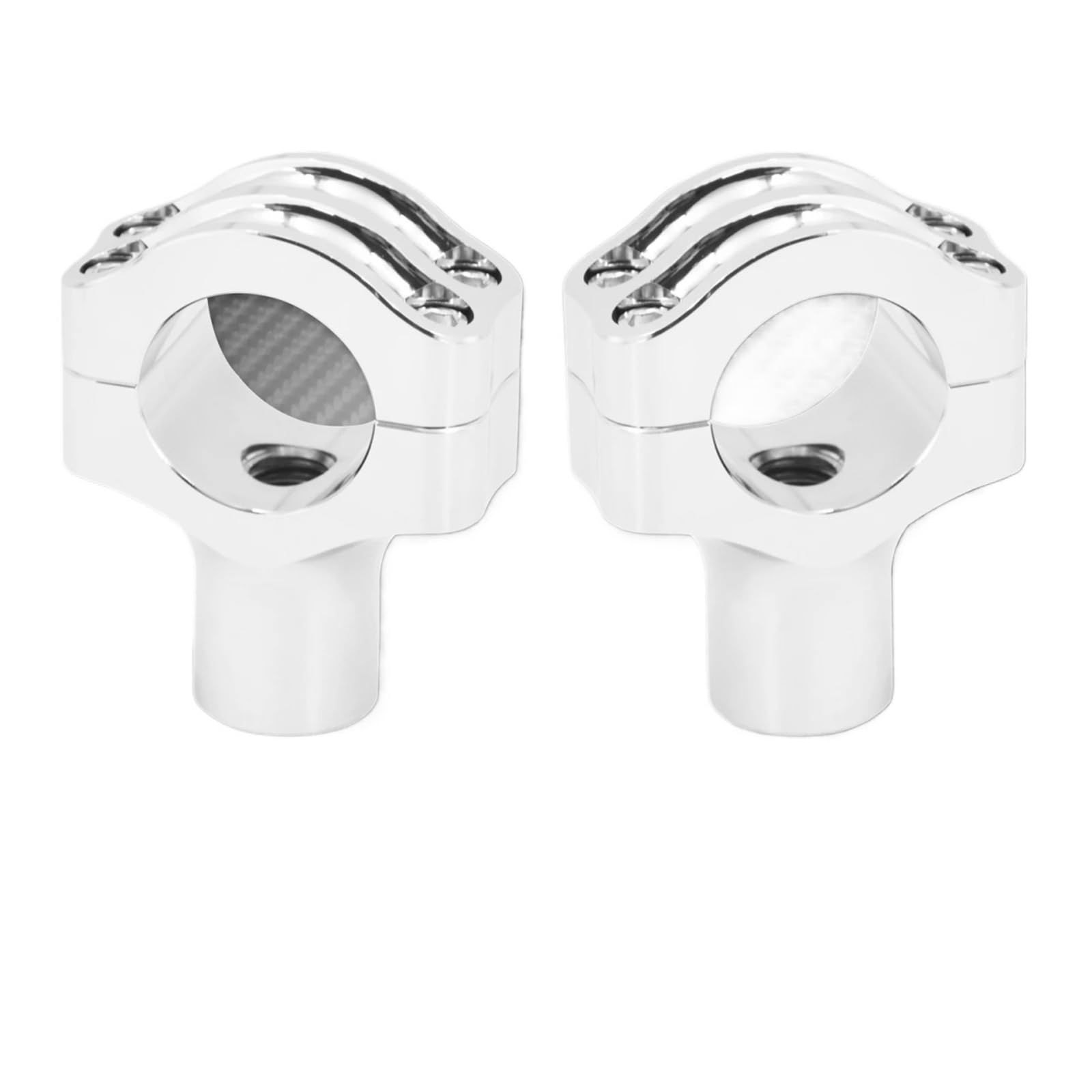NADCFN Motorcycle 1.25'' Handlebar Risers Clamp Mount Kit Universal Handlebar Riser(Handlebar Clamps B)