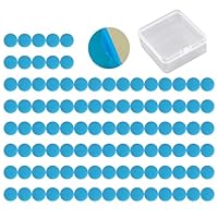 KRYMSON 100 Stück Runde Eisenbleche, Mit 1 Aufbewahrungsbox, Selbstklebende Metallplatten, Handyhalter-Patches, Magnetische Runde Eisenbleche, Geeignet Für Handys Und Figurendekorationen