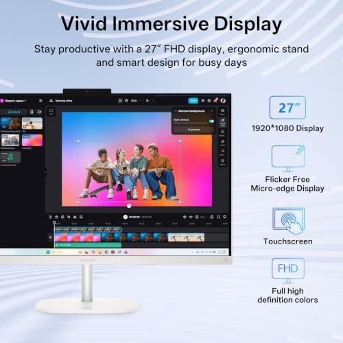 HP OmniStudio X 27" Touchscreen All-in-One Desktop, Intel Core Ultra 5 325 - image 5