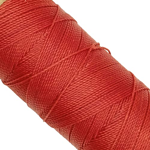 Linhasita Waxed Thread 100 g / 170 m Polyester 1 mm Thick Macrame, 30 Colours red, 100g/170m