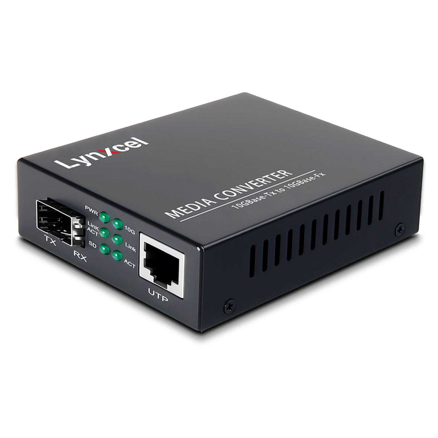 Convertidor de medios de fibra 10G no administrado con puerto RJ45 autoadaptable 8