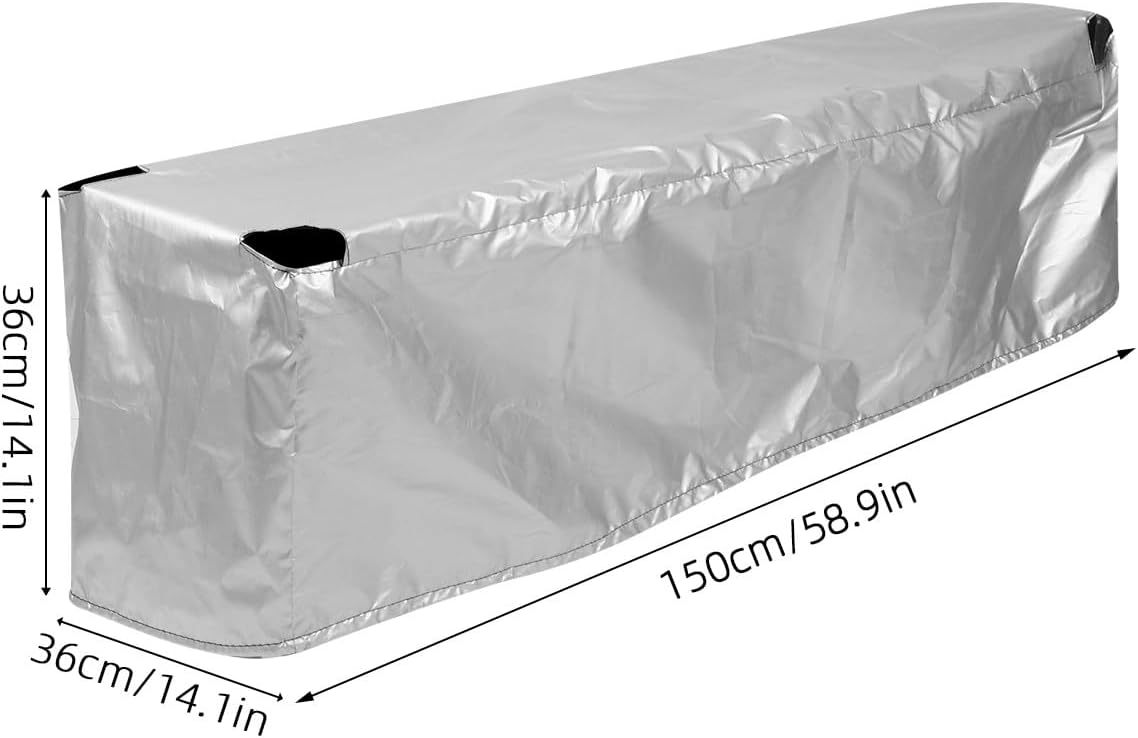 Firewood Storage Rack Cover, Waterproof Log Rack Protective Cover for Outdoor, 60"x14" Oxford Cloth Wood Stack Dust and Rain Protection for Backyard