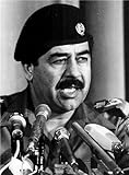 ConversationPrints Vintage Saddam Hussein Glossy Poster Picture Photo Old Historical Iraq Gray