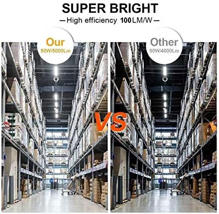 Miniatura 7 de KLED Bombilla LED de maíz, súper brillante, 50 W, 5000 lúmenes, 2700 K (blanco cálido), bombilla LED, base media E26, CRI 85+, para garaje, almacén,