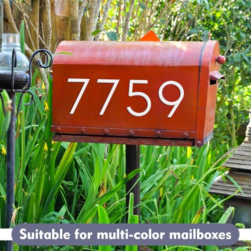 Leinuosen White 4 Inch Acrylic Mailbox Number 2 Set, Classic Style by Leinuosen - Used condition - Image 5