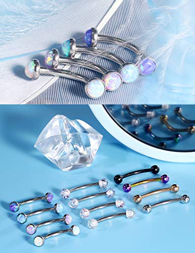 Jenxnjsjo Rook Piercing Jewelry Eyebrow Piercing Jewelry Eyebrow Rings Eyebrow Piercing Eyebrow Jewelry Eyebrow Rings For Women Curved Barbell Piercing Jewelry Eyebrow Ring Rook Earrings Rook Jewelry #TOP3