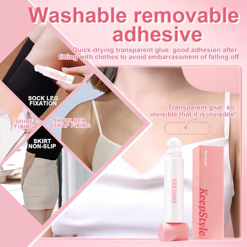 Kleber für Kompressionsstrümpfe, Hautkleber für Kleidung, Klamotten Kleber Auf Haut, Geeignet Zum Kompressionsstrümpfen, Strumpfhosen, Schultergurten KleinTragbar y Langlebig, 40g