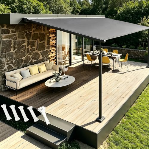 Toile d'ombrage pour pergola et potager ombragé tout l'été