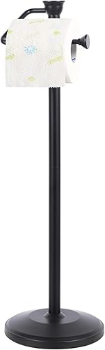 Miniatura 1 de ZCCZ - Soporte para papel higiénico, soporte de rollo de papel higiénico, soporte para rollos de papel higiénico con reserva, dispensador TP para