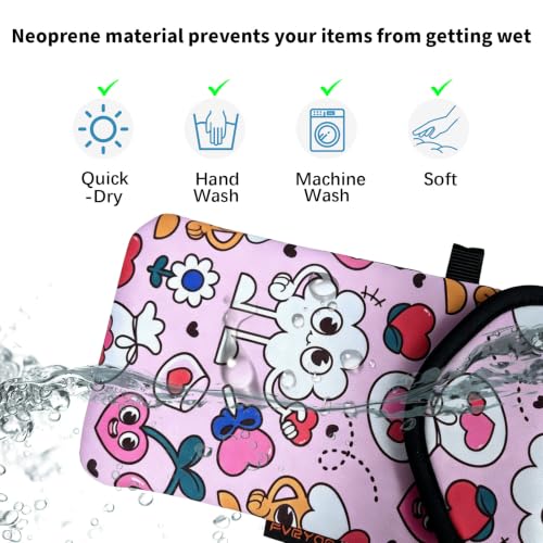 Image of Neoprene Phone Sleeve Pouch Case Bag for Men Women w /Crossbody Strap /Neck Lanyard for iPhone 17 /16 /15 /14 Pro Max, Samsung S25,Pixel 10