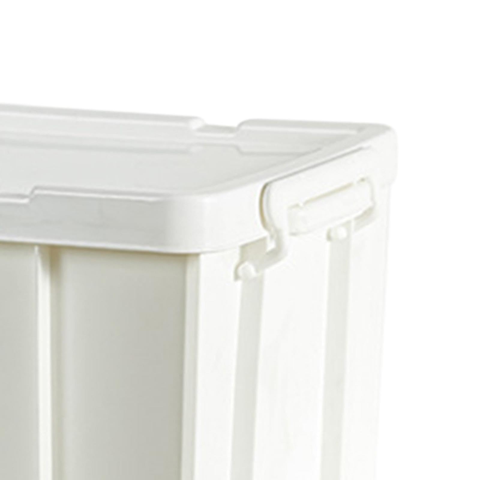Generic Contenitore Industriale Portaoggetti Contenitore Da Magazzino Scatola Organizzatore Impilabile Materiale Plastica PP Adatto per Officina Casa Magazzin, Bianco
