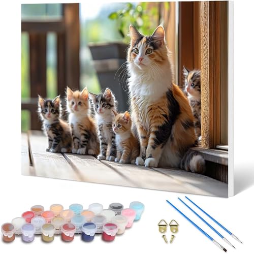 Paint by Numbers L G 40x30cm, l h DIYG fW^G  io[yCg S҂Ƒl - KpΏ CeA Ǐ z[fR[V -hjw250103P