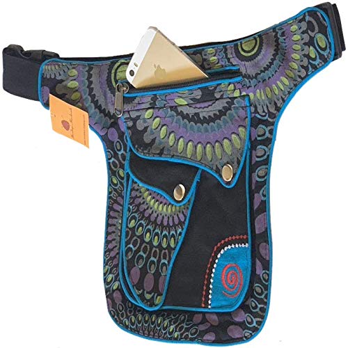 Unique design multipurpose Fanny Pack Hippie Bag Hip Bag Waist Pack Bag Festival Bag Travel waist pack / 100% cotton| FAIR TRADE | Handmade with Love