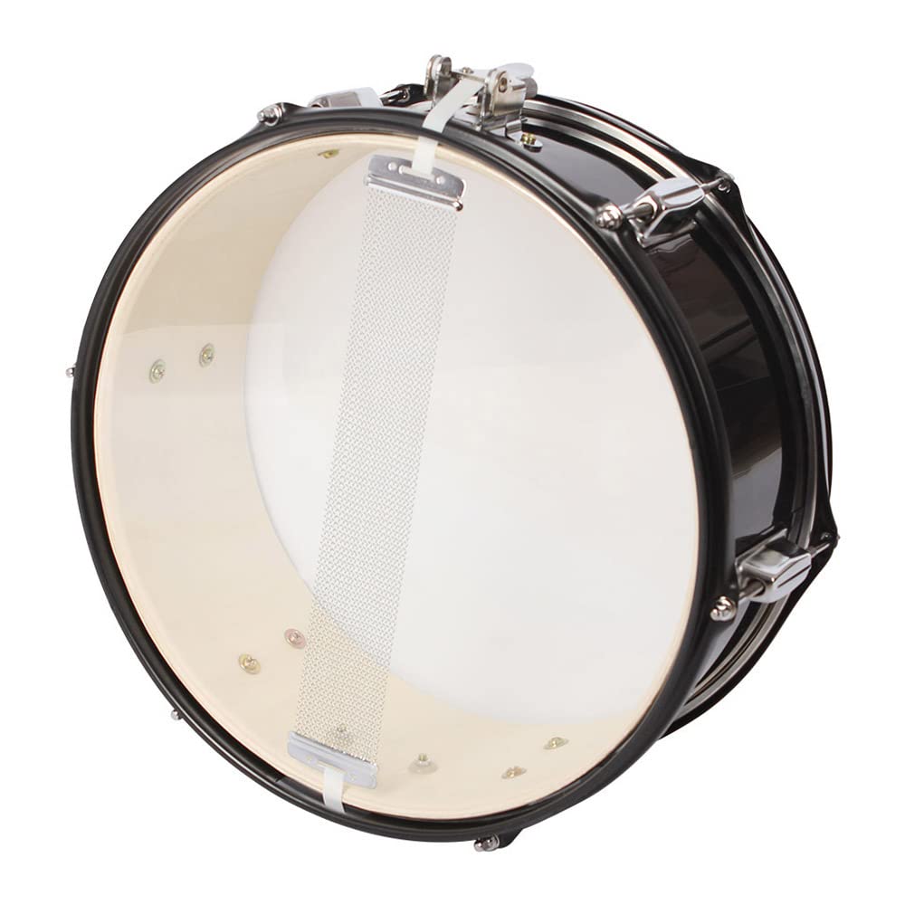 Btuty Snare Drum Set, 35,6 cm (14 Zoll) große Trommelstöcke mit Schlüsselband für Studentenband (Schwarz)