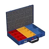 ✅ LANGE FREUDE HABEN – Die Dübelkiste ist aus pulverbeschichtetem Stahlblech gefertigt, was die Box zu einem äußerst robusten und langlebigen Begleiter für Montage, Servicetechnik, Werkstatt und Heimwerker macht.