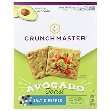 CRUNCHMASTER Salt & Pepper Avocado Toast Crackers, 3.54 OZ