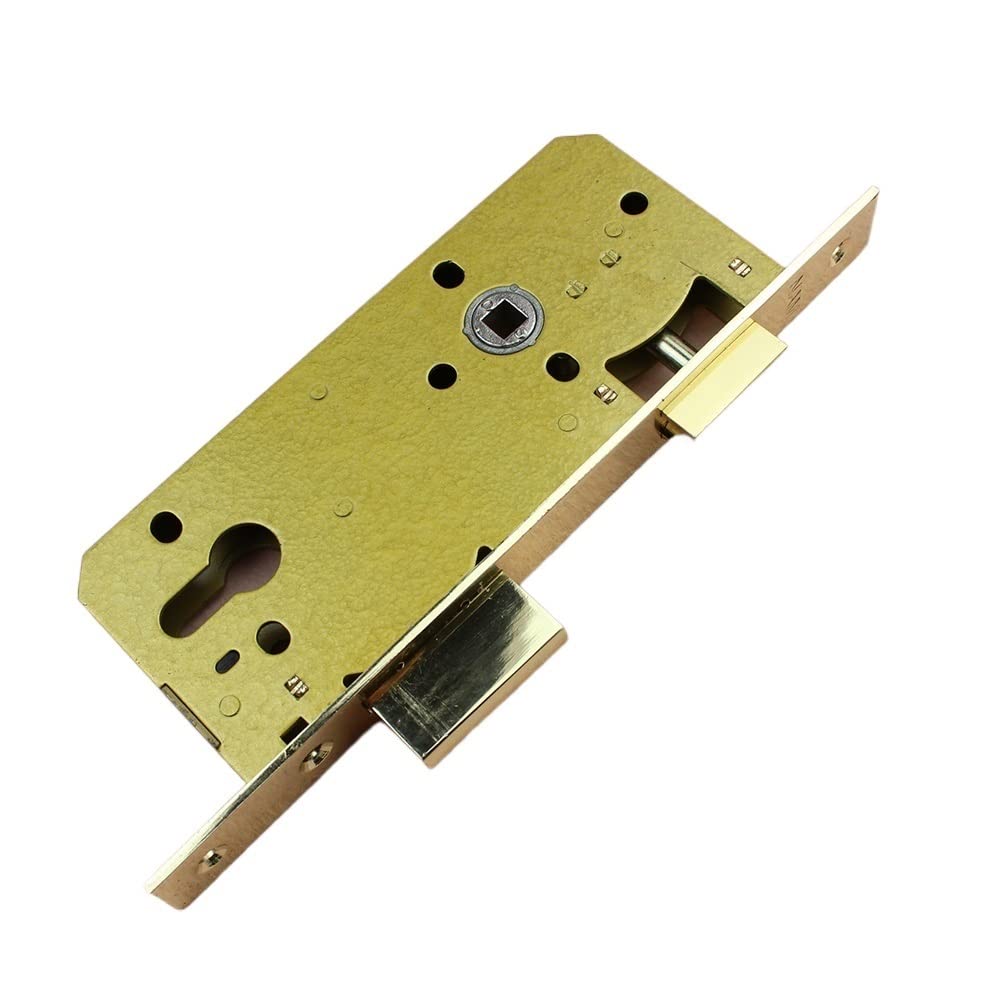 Serratura Porta Ottone Security 4585 Serratura Corpo Silenzioso Doppia Linguetta Meccanica Maniglia for Porta Accessori 45X75