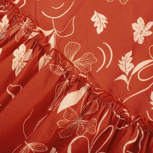 Image of GRACE KARIN Summer Dresses for Women 2026 Vacation,Smocked Floral Maxi Dress,Boho Beach Sundress with Pocket Fashion Clothing